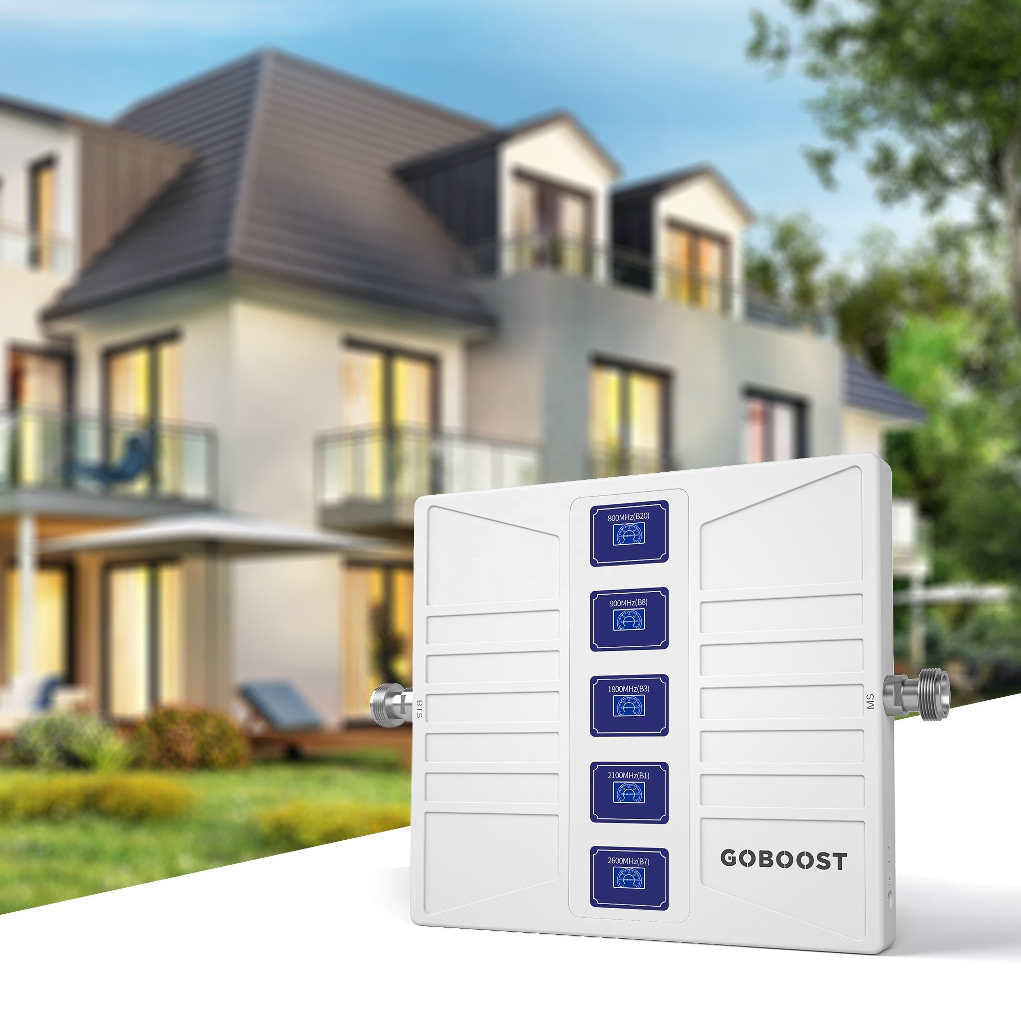 GOBOOST 5 Band gsm cdma lte In vehicle use 700 800 850 900 1800 2100 2600 MHz 2G 3G 4G 5G AGC signal boosters car amplifiers